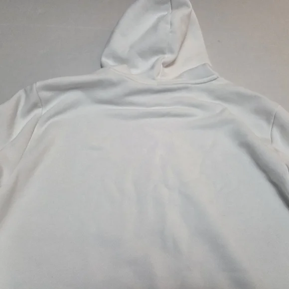 Puma Green and White Camouflage Logo Hoodie Sweatshirt Athletic Style EUC Size M - Picture 9 of 13